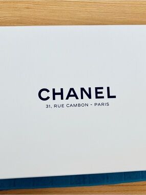 CHANEL White Box with Black Logo